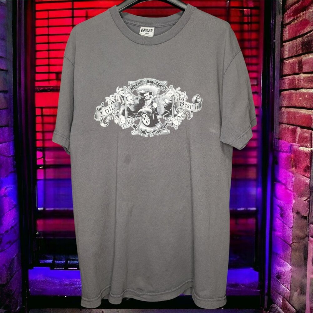 Vintage West Coast Choppers Jesse Who? T-Shirt Long Beach Lowrider Graphic Tee